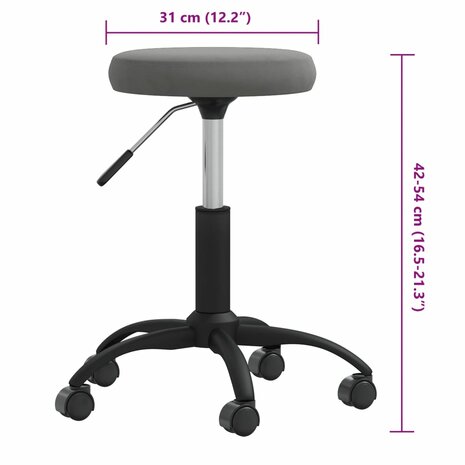 Massagekruk fluweel donkergrijs 6