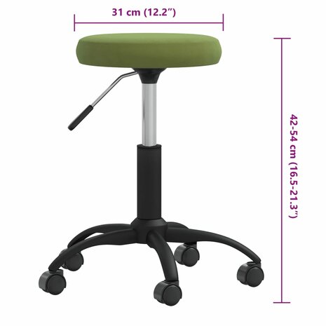 Massagekruk fluweel lichtgroen 6