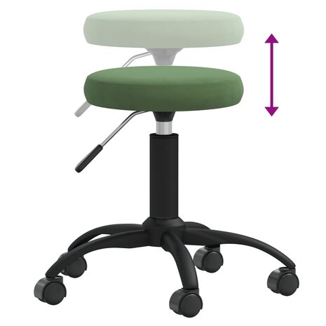 Massagekruk fluweel donkergroen 4