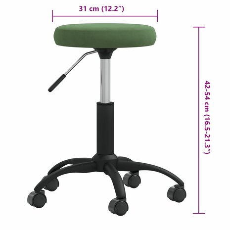 Massagekruk fluweel donkergroen 6