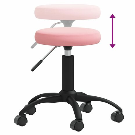 Massagekruk fluweel roze 4