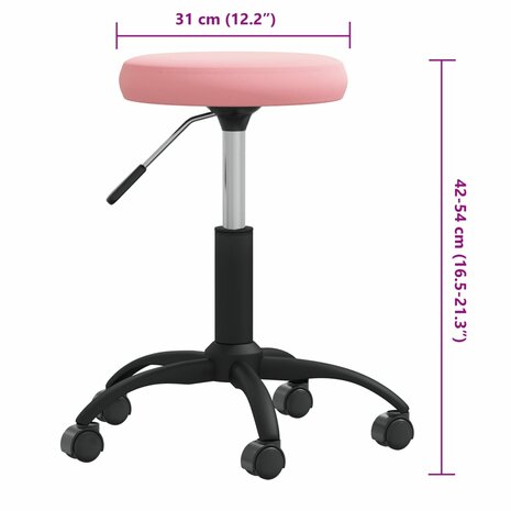 Massagekruk fluweel roze 6