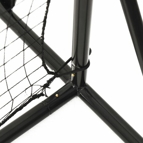 Voetbal rebounder 366x90x183 cm HDPE zwart 6