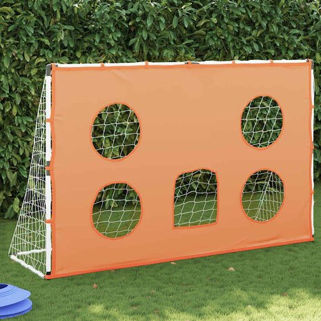 Kindervoetbaldoel met doelmat en bal 182x62x118 cm 1