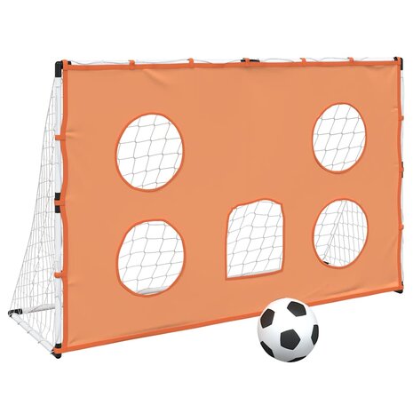 Kindervoetbaldoel met doelmat en bal 182x62x118 cm 2