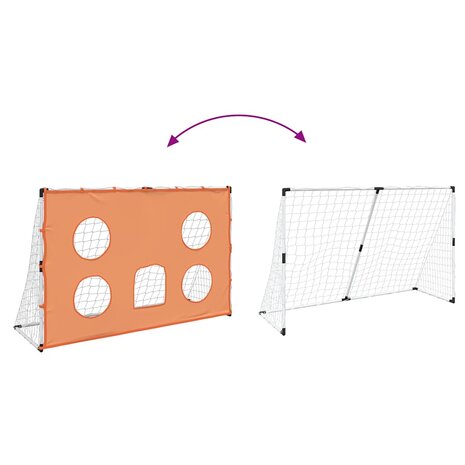 Kindervoetbaldoel met doelmat en bal 182x62x118 cm 8