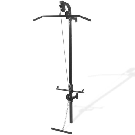 Home gym met 2 katrollen wandgemonteerd 2