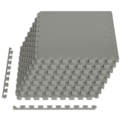 Vloermatten 24 pcs Grijs 8,64 m&sup2; EVA Schuim 2
