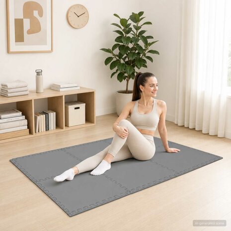 Vloermatten 24 pcs Grijs 8,64 m&sup2; EVA Schuim 1