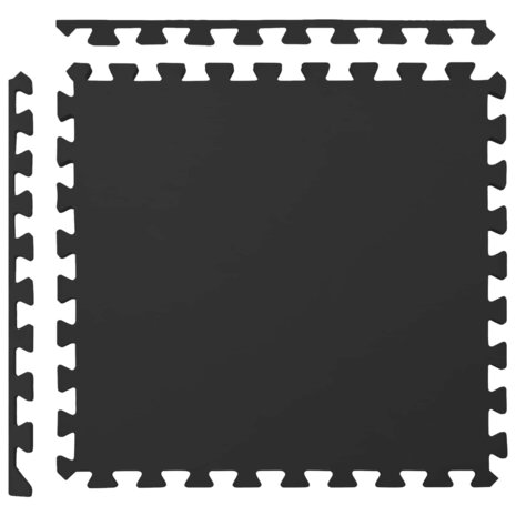 Vloermatten 40 pcs Zwart 14,4 m&sup2; EVA Schuim 6