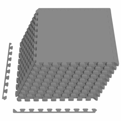 Vloermatten 50 pcs Grijs 18 m&sup2; EVA Schuim 2