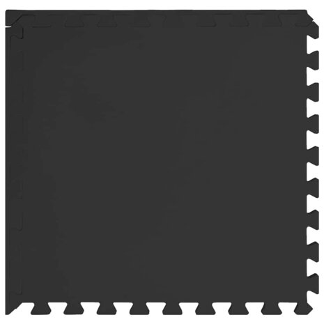 54x Vloermatten 4,86 ㎡ EVA-schuim zwart 5