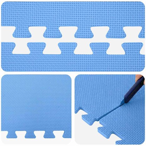 Vloermatten 6 st 2,16 ㎡ EVA-schuim blauw 7