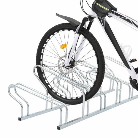 Fietsenstandaard voor 6 fietsen vrijstaand gegalvaniseerd staal 2