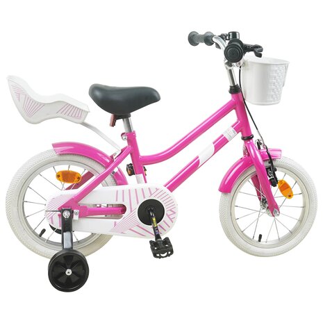 Kinderfiets 12 Inch voor 2-4 jaar oud Donkerroze 3