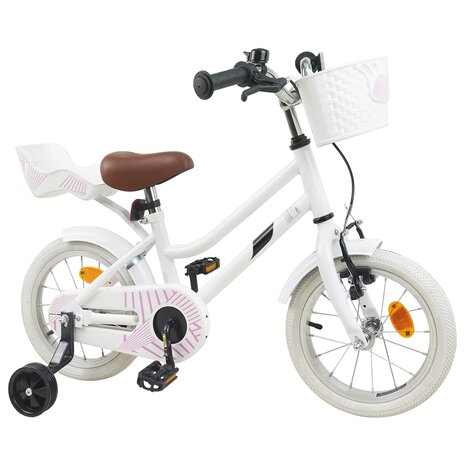 Kinderfiets 12 Inch voor 2-4 jaar oud Wit 2