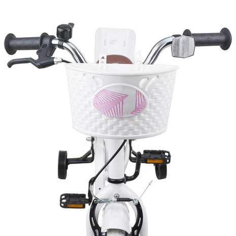 Kinderfiets 12 Inch voor 2-4 jaar oud Wit 5
