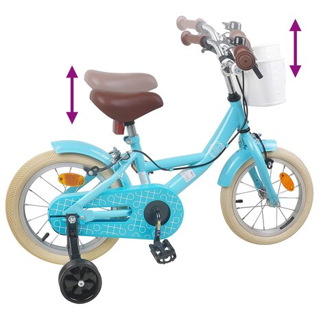 Kinderfiets 16 Inch voor 4-6 jaar oud Lichtblauw 7
