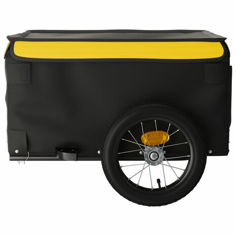 Fietstrailer 30 kg ijzer zwart en geel 7
