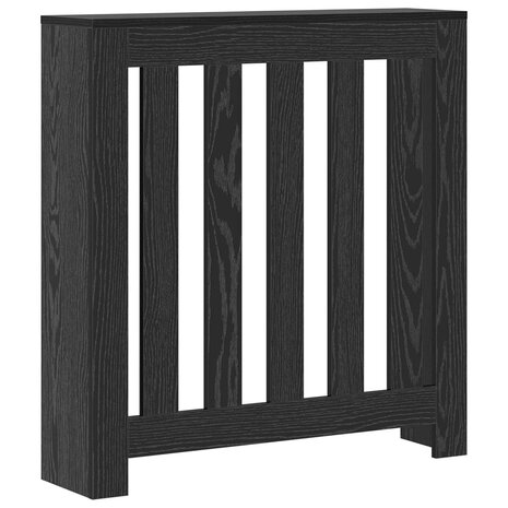 Radiatorafdekking Zwart Eiken 78 x 20 x 82 cm Bewerkt hout 2