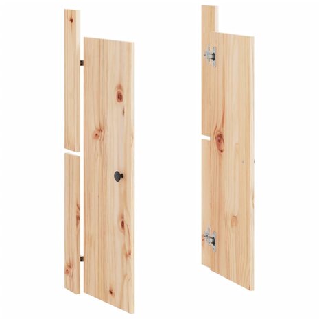 Kastdeurtjes voor buitenkeuken MEPPEL  2 st 50x9x82 cm grenenhout 4