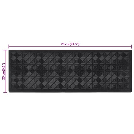 Trapmatten 5 st 25x75 cm rubber 8