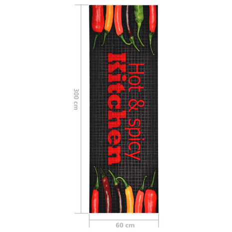 Keukenmat wasbaar Hot & Spicy 60x300 cm 6
