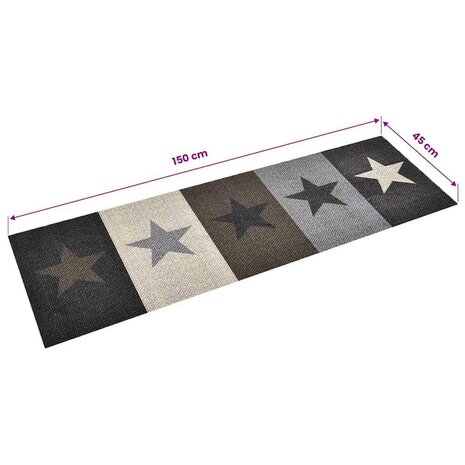 Keukenmat wasbaar Star 45x150 cm 5