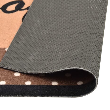 Keukenmat wasbaar Coffee 60x300 cm bruin 3
