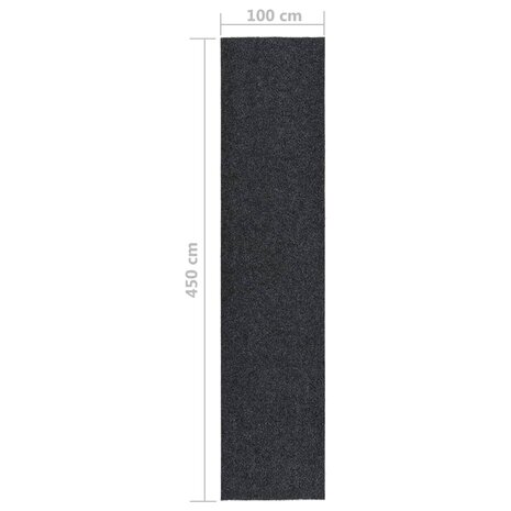 Droogloopmat 100x450 cm antracietkleurig 6