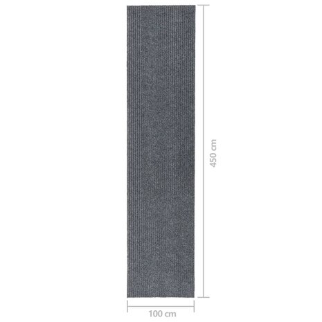 Droogloopmat 100x450 cm grijs 7