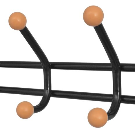 Kledingrek met schoenenopberger 68x32x182,5 cm zwart 3