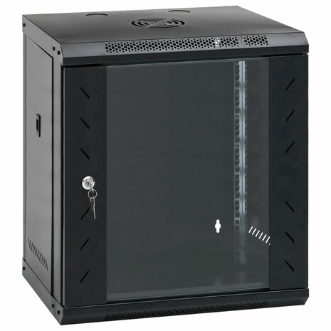 Netwerkkast wandgemonteerd 12U 19" IP20 53x40x60 cm 1