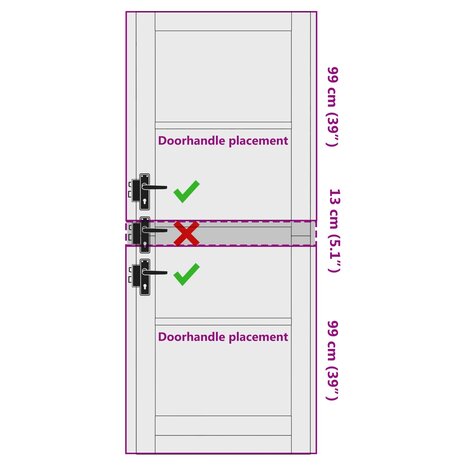 Binnendeur Wit 83 x 211 cm Multiplex 9