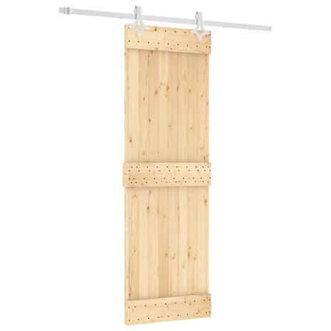 Schuifdeur Natuurlijk en Wit 70 x 210 cm Massief Grenenhout 2