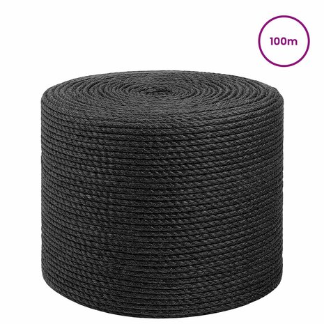 Jute Touw 2 pcs 2 Zwart 100% Tossa jute 2