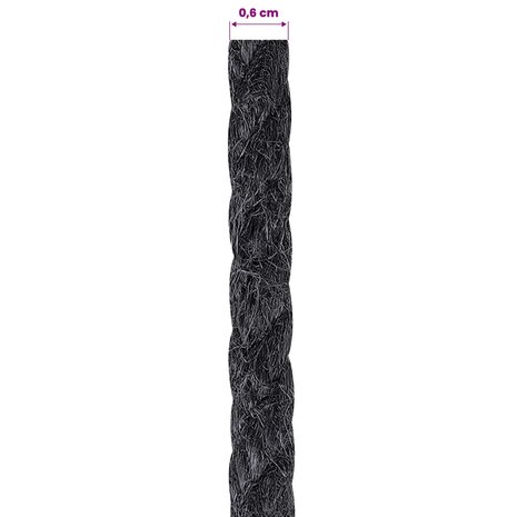 Jute Touw 6 Zwart 100% Tossa jute 5