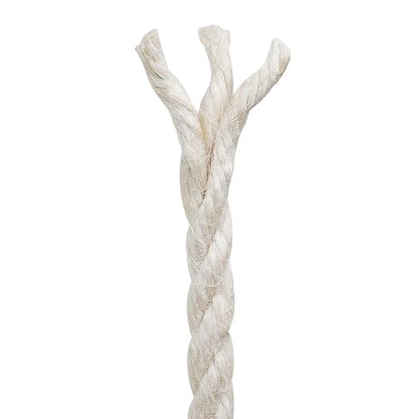 Jute Touw 4 Wit 100% Tossa jute 4