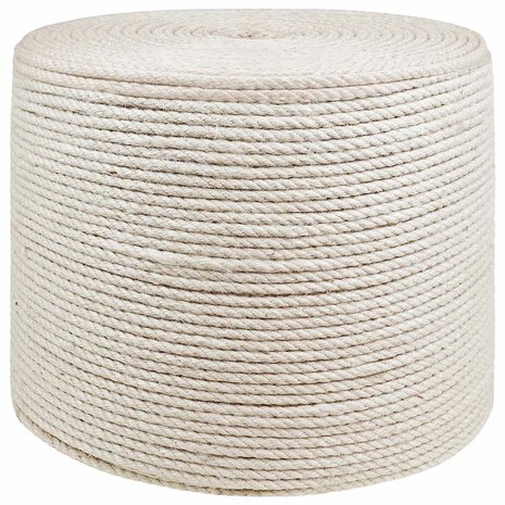 Jute Touw 6 Wit 100% Tossa jute 1