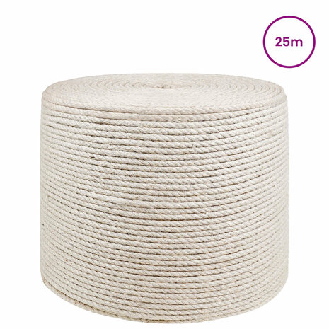 Jute Touw 8 Wit 100% Tossa jute 2
