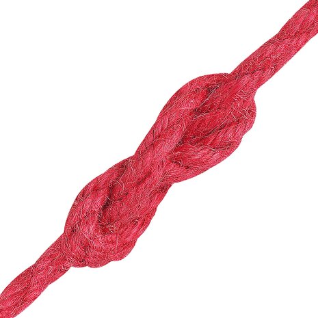 Jute Touw 2 pcs Rood 100% Tossa jute 3