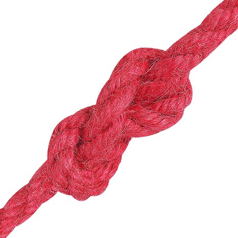 Jute Touw Rood 100% Tossa jute 3