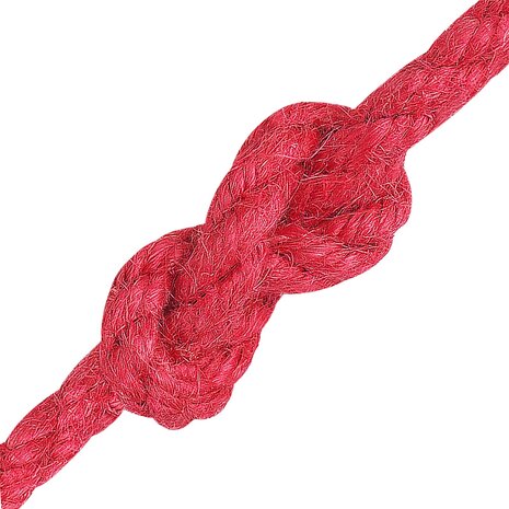 Jute Touw Rood 100% Tossa jute 3