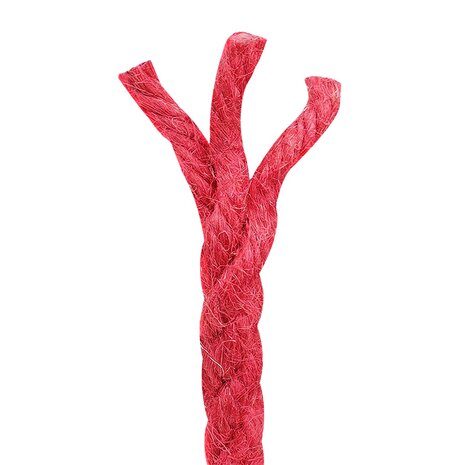 Jute Touw Rood 100% Tossa jute 4