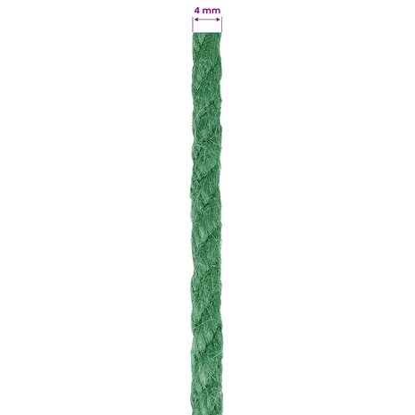 Jute Touw Groen 100% Tossa jute 5