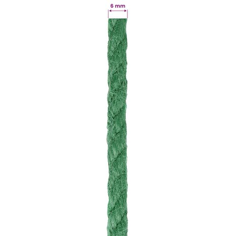 Jute Touw Groen 100% Tossa jute 5