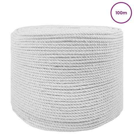 Touw 2 pcs Wit Katoen 2