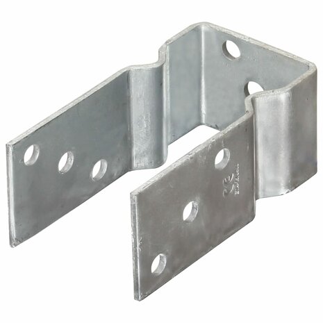 Grondankers 12 st 7x6x15 cm gegalvaniseerd staal zilverkleurig 2