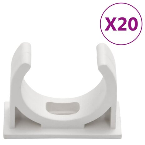 Kabelgoten met klemmen &Oslash;30 mm 10 m PVC 4