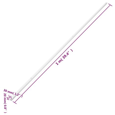 Kabelgoot 30x20 mm 10 m PVC 9